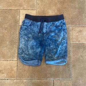 Fake jean comfy shorts